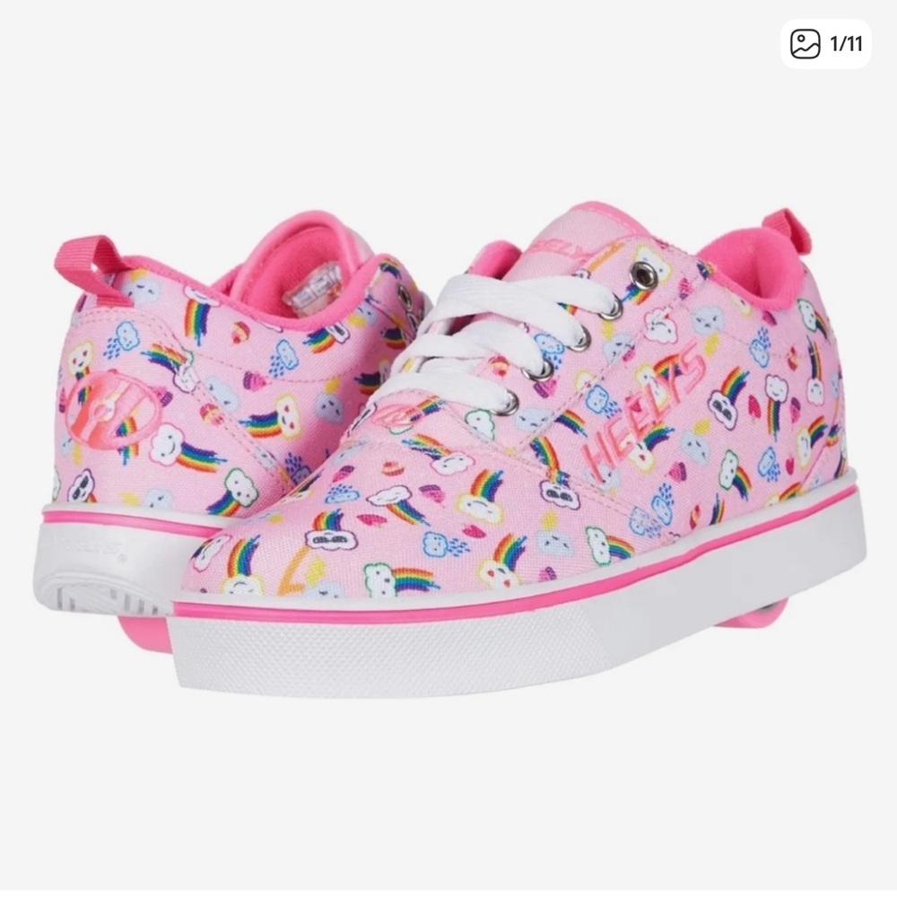 Pink Heelys Girls Shoes Size 2